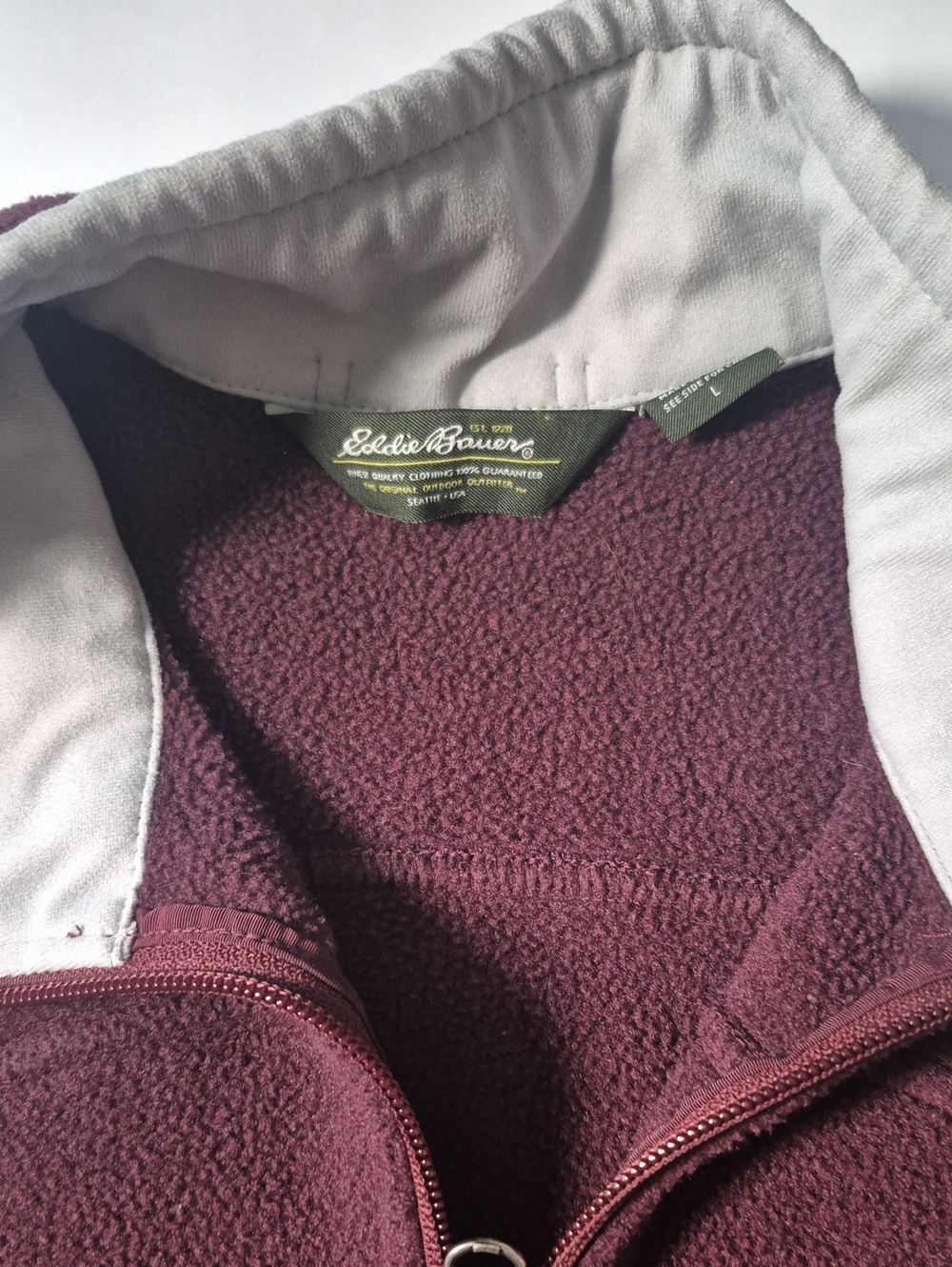 Eddie Bauer Women's Deep Plum Fleece Zip Vest